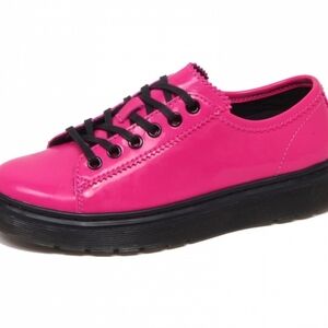 DR.MARTEN'S AirWair Hot Pink Patent Leather Laceup Women's Shoes Size 6